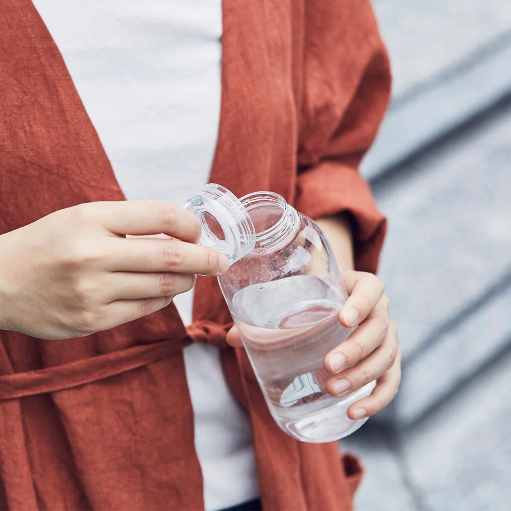 WATER BOTTLE 300ml / 500ml silicone ring set of 2